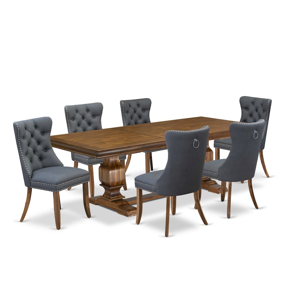 7 piece Dining room Set consists of a Kitchen Table and 6 Dinner Chairs. Picture 1