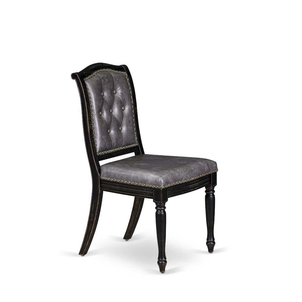 Parson Kitchen Room Chairs Set of 2. Picture 4