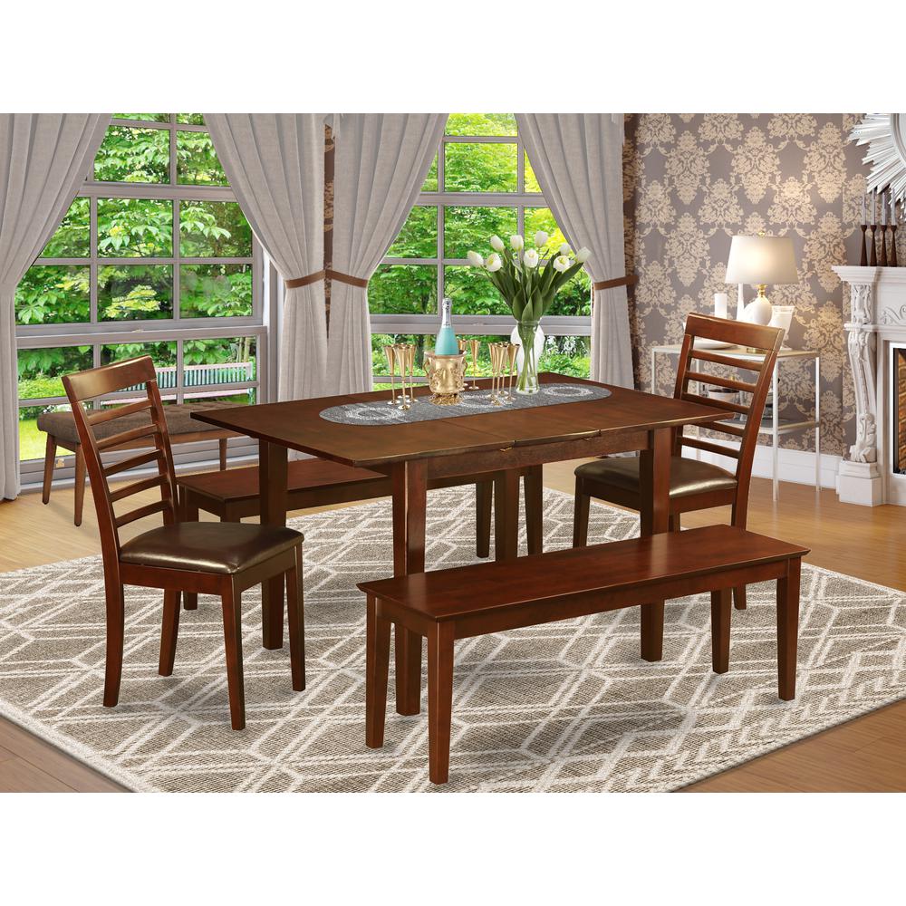 5  Pc  dinette  set-small  Dining  Tables  and  2  Dining  Chairs  and  2  Benches. Picture 4