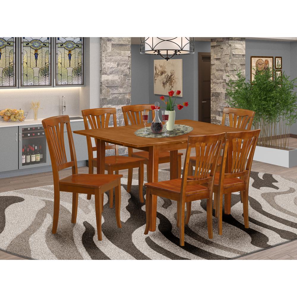 7  Pc  Kitchen  nook  Dining  set-small  Dining  Tables  and  6  Kitchen  Chairs. Picture 4