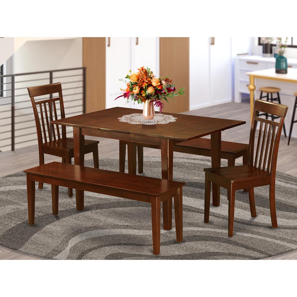 5  Pc  dinette  set  for  small  spaces-Tables  and  2  Chairs  for  Dining  room  and  2  Benches. Picture 6