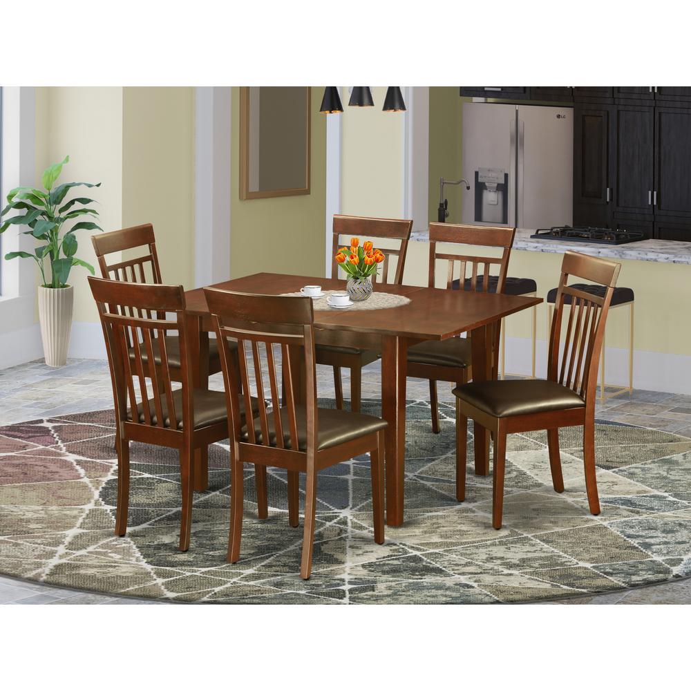 7  Pc  Kitchen  nook  Dining  set-small  Table  and  6  Dining  Chairs. Picture 4