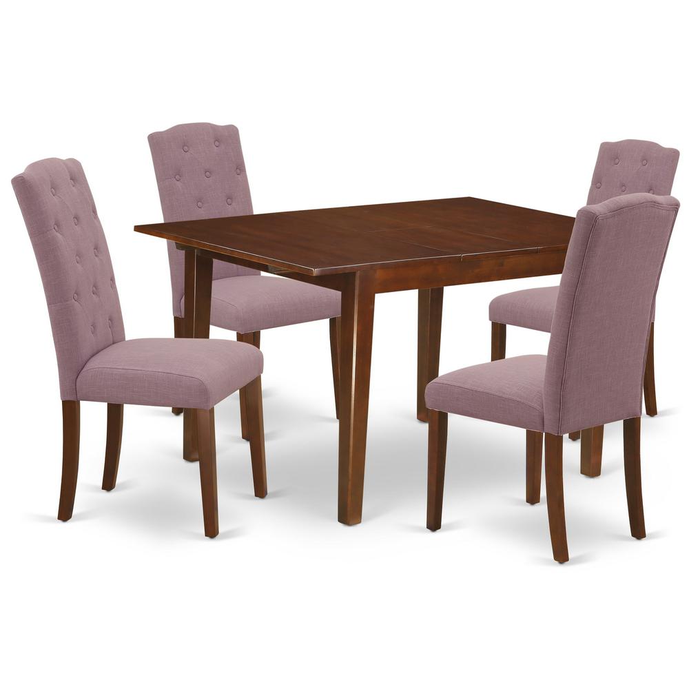 Dining Room Set Mahogany, MLCE5-MAH-10. Picture 1