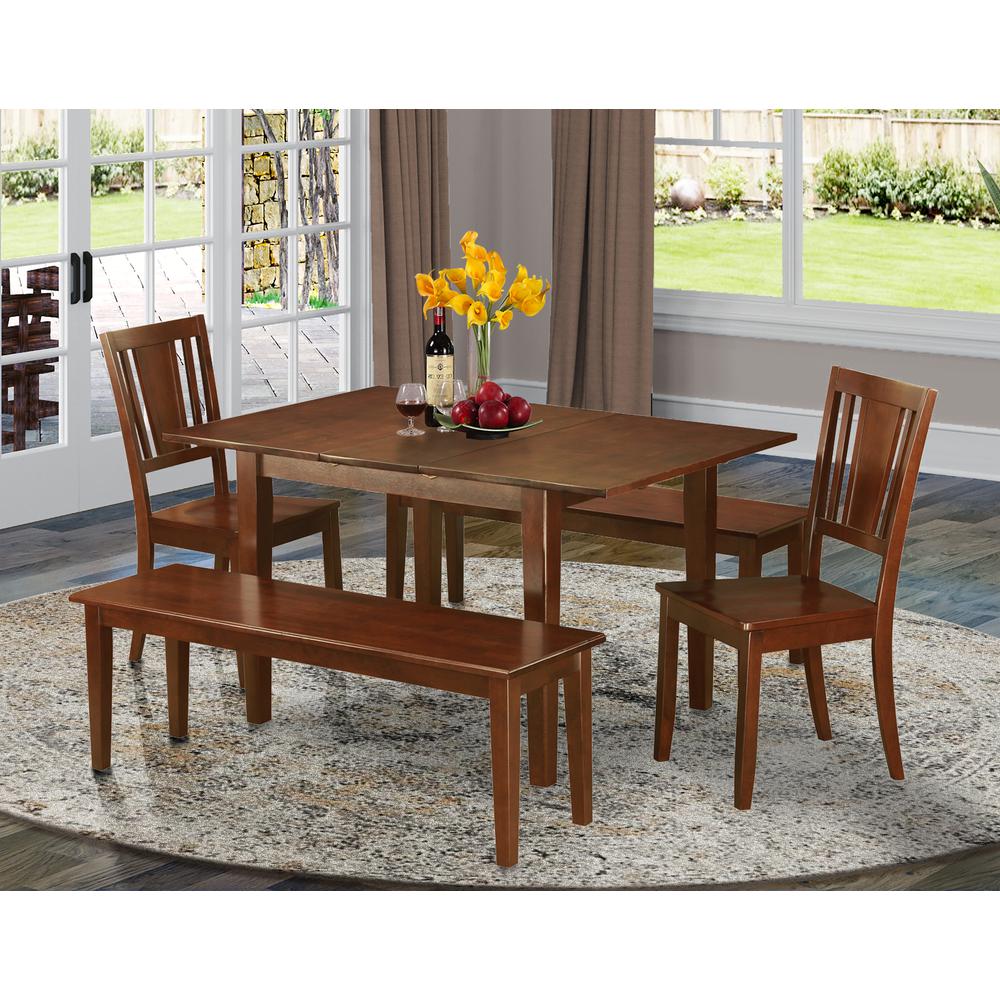 5  Pc  dinette  set  for  small  spaces-Tables  2  Dining  Chairs  and  2  Benches. Picture 4
