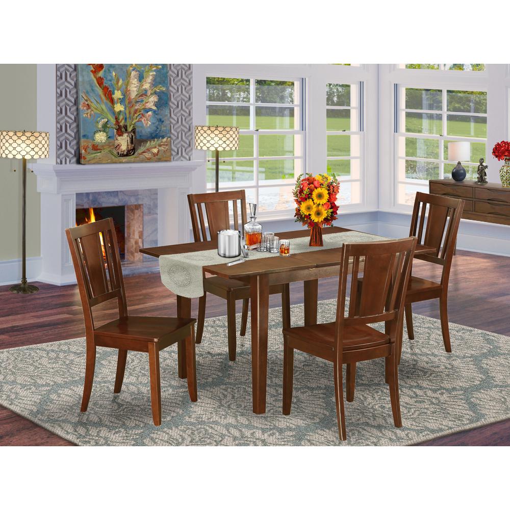 5  Pc  Kitchen  dinette  set-breakfast  nook  and  4  Chairs  for  Dining  room. Picture 4