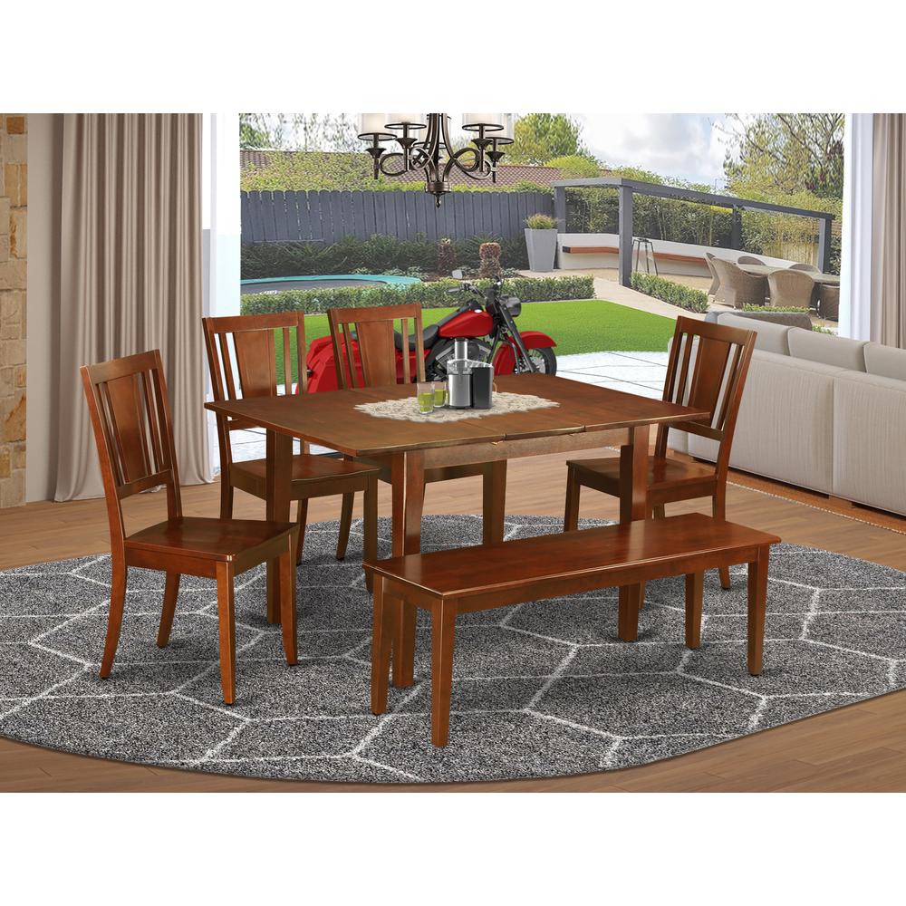6  Pc  dinette  set-breakfast  nook  and  4  Chairs  for  Dining  room  and  Dining  Bench. Picture 4