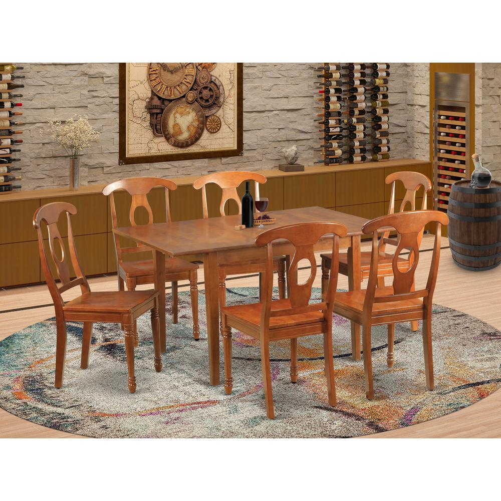 7  Pc  Kitchen  nook  Dining  set-small  Table  and  6  Dining  Chairs. Picture 4