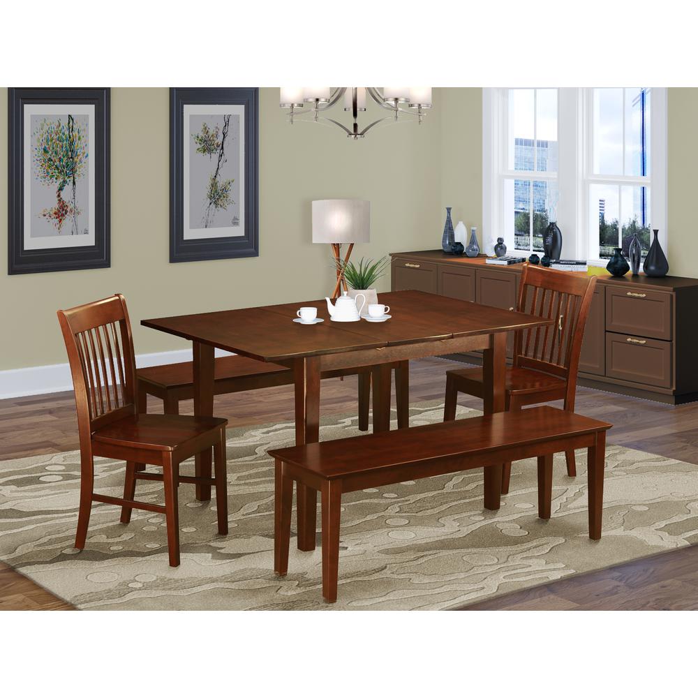 5  Pc  Kitchen  nook  Dining  set-breakfast  nook  and  2  Dining  Chairs  2  Benches. Picture 6