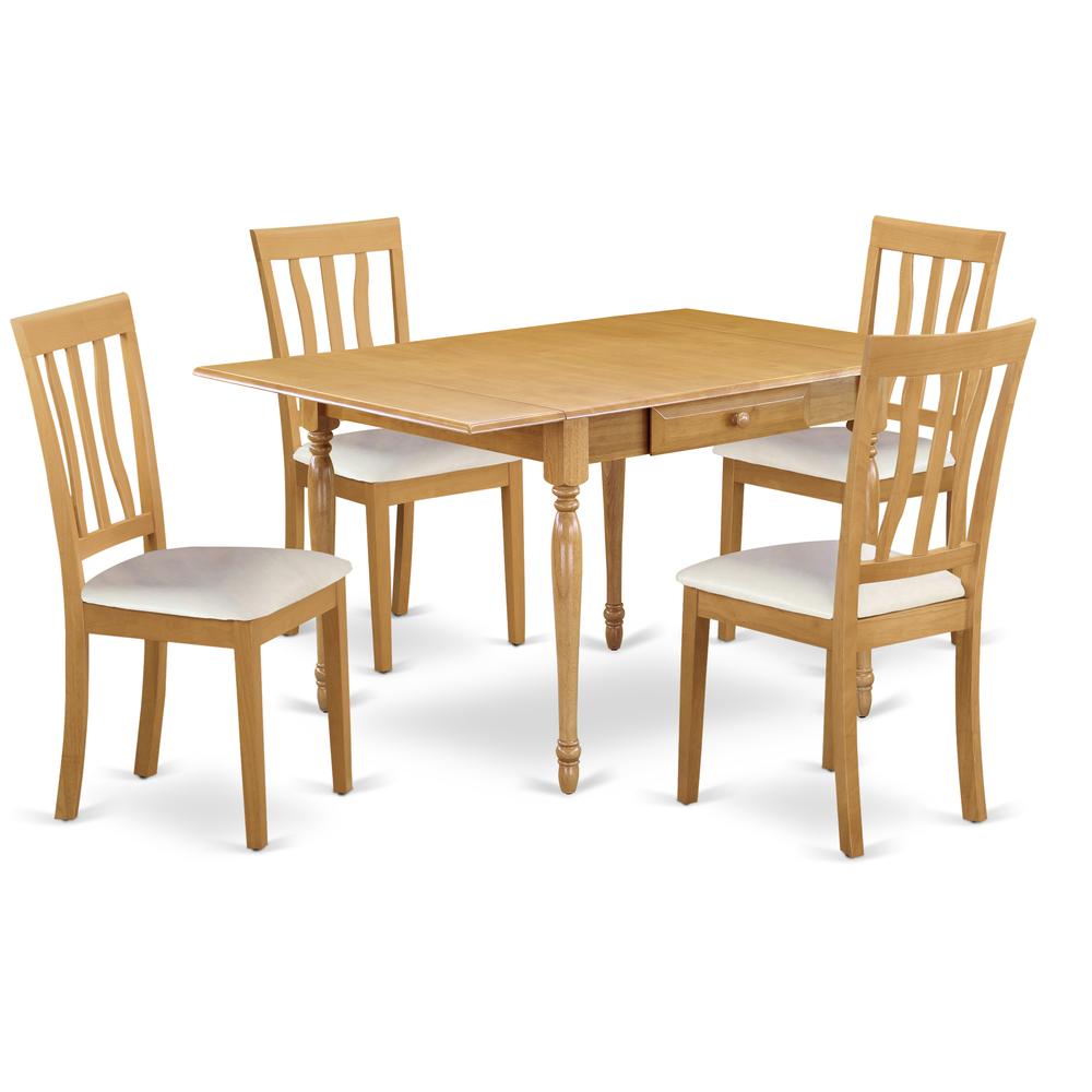 Dining Room Set Oak, MZAN5-OAK-LC. Picture 1