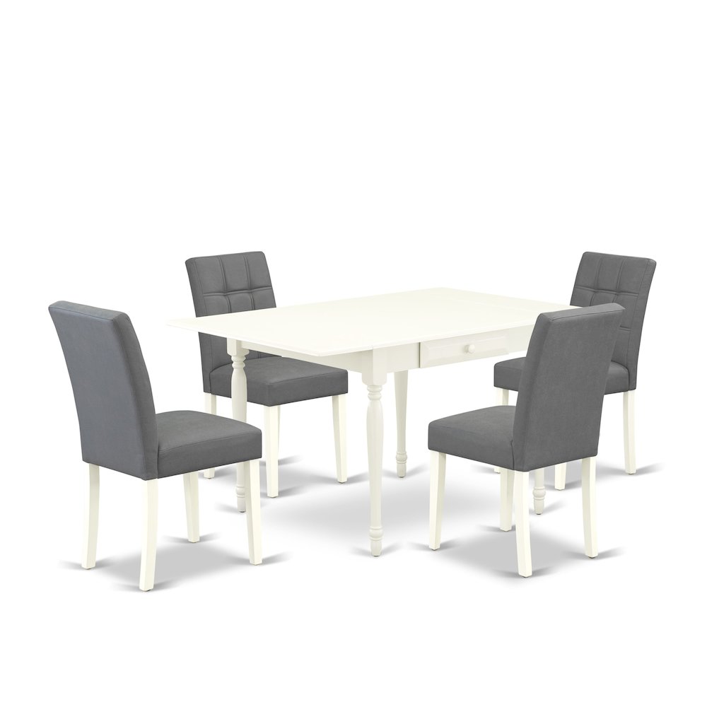5 Piece Dinner Table Set contain A Mid-Century Kitchen Table. Picture 1