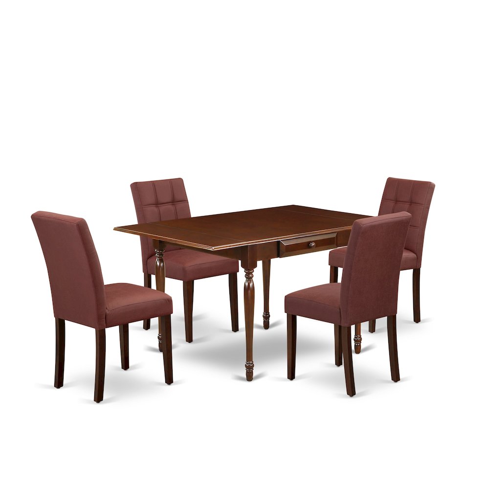 5 Piece Mid Century Modern Dining Table Set consists A Modern Table. Picture 1