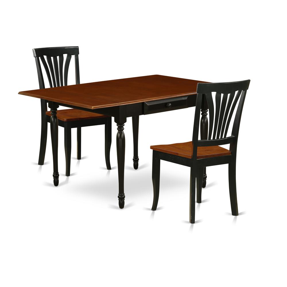 Dining Room Set Black & Cherry, MZAV3-BCH-W. Picture 1