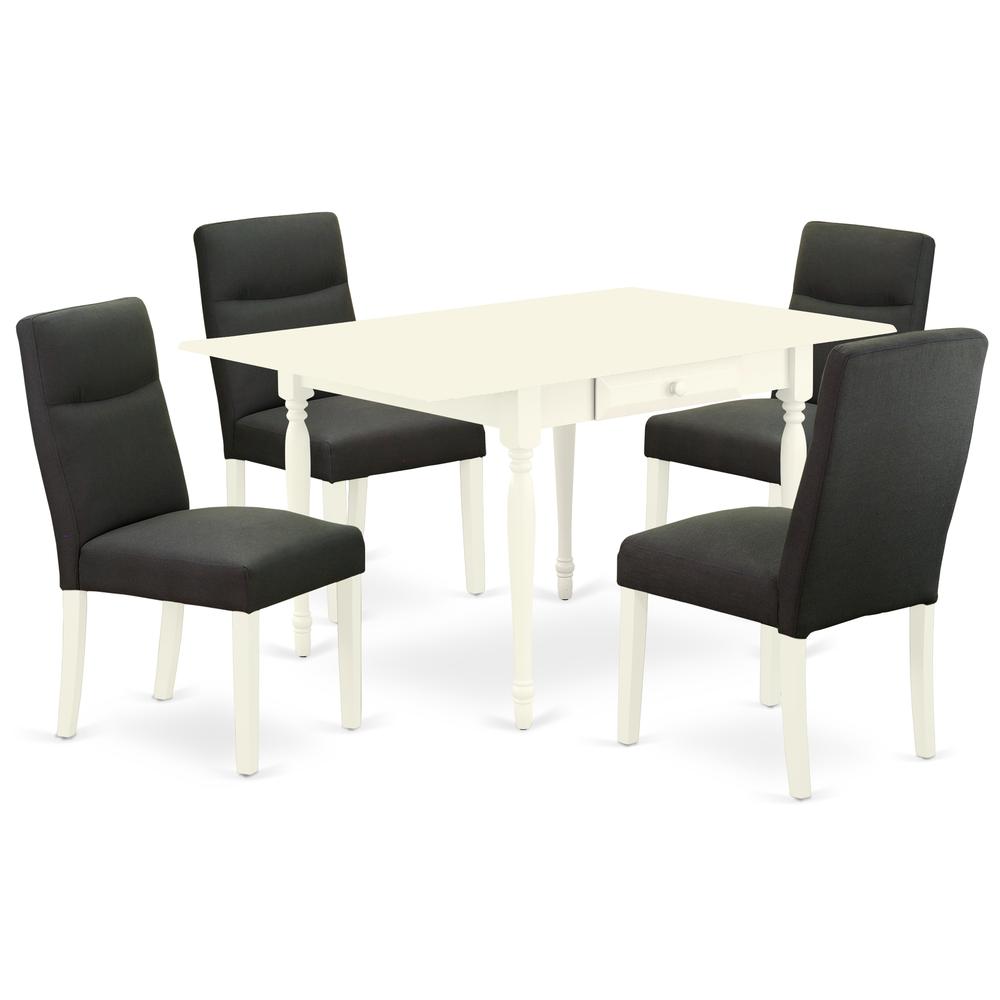 Dining Room Set Linen White, MZBE5-LWH-20. Picture 1