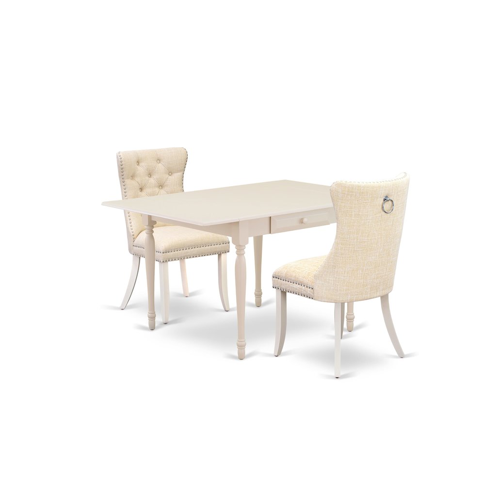 3 Piece Dining Room Furniture Set Contains a Rectangle Kitchen Table. Picture 1