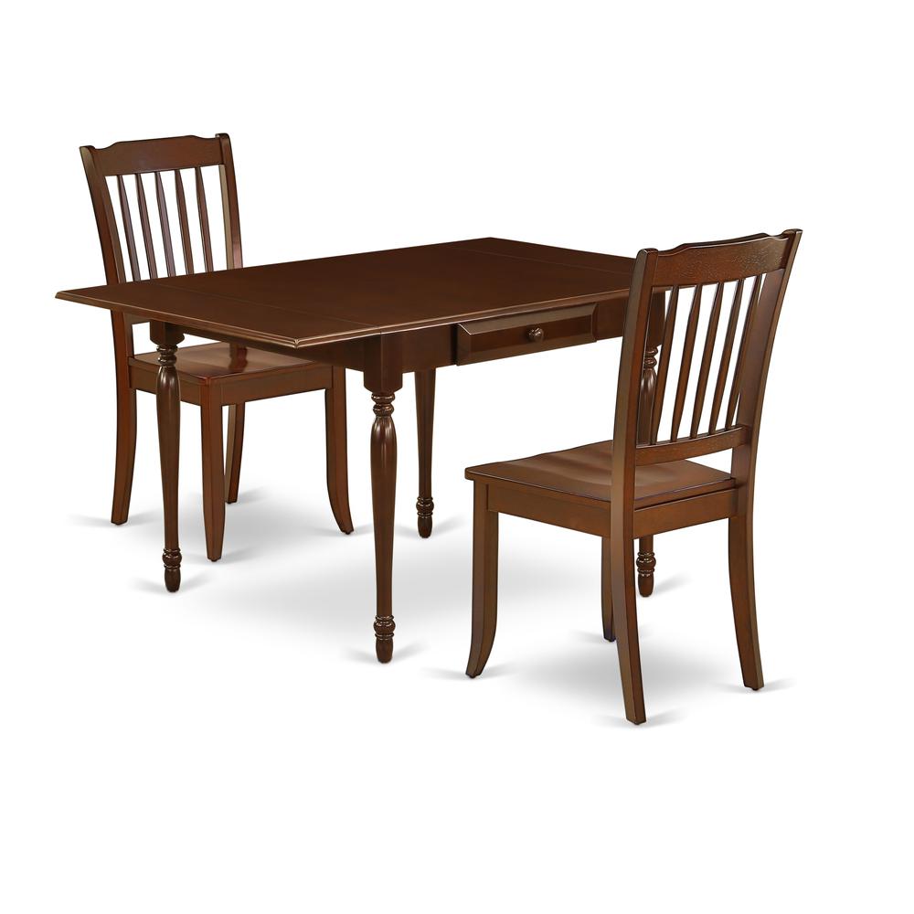 Dining Room Set Mahogany, MZDA3-MAH-W. Picture 1