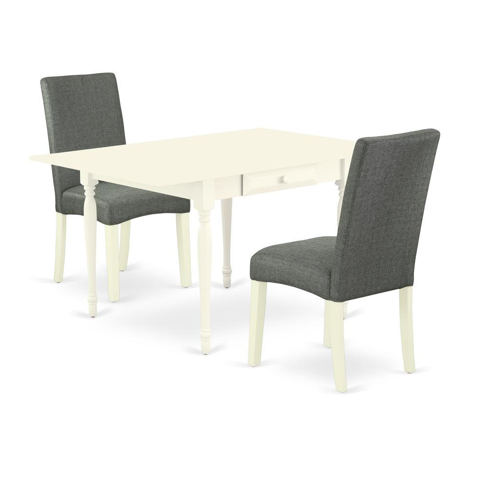 Dining Room Set Linen White, MZDR3-LWH-07. Picture 1