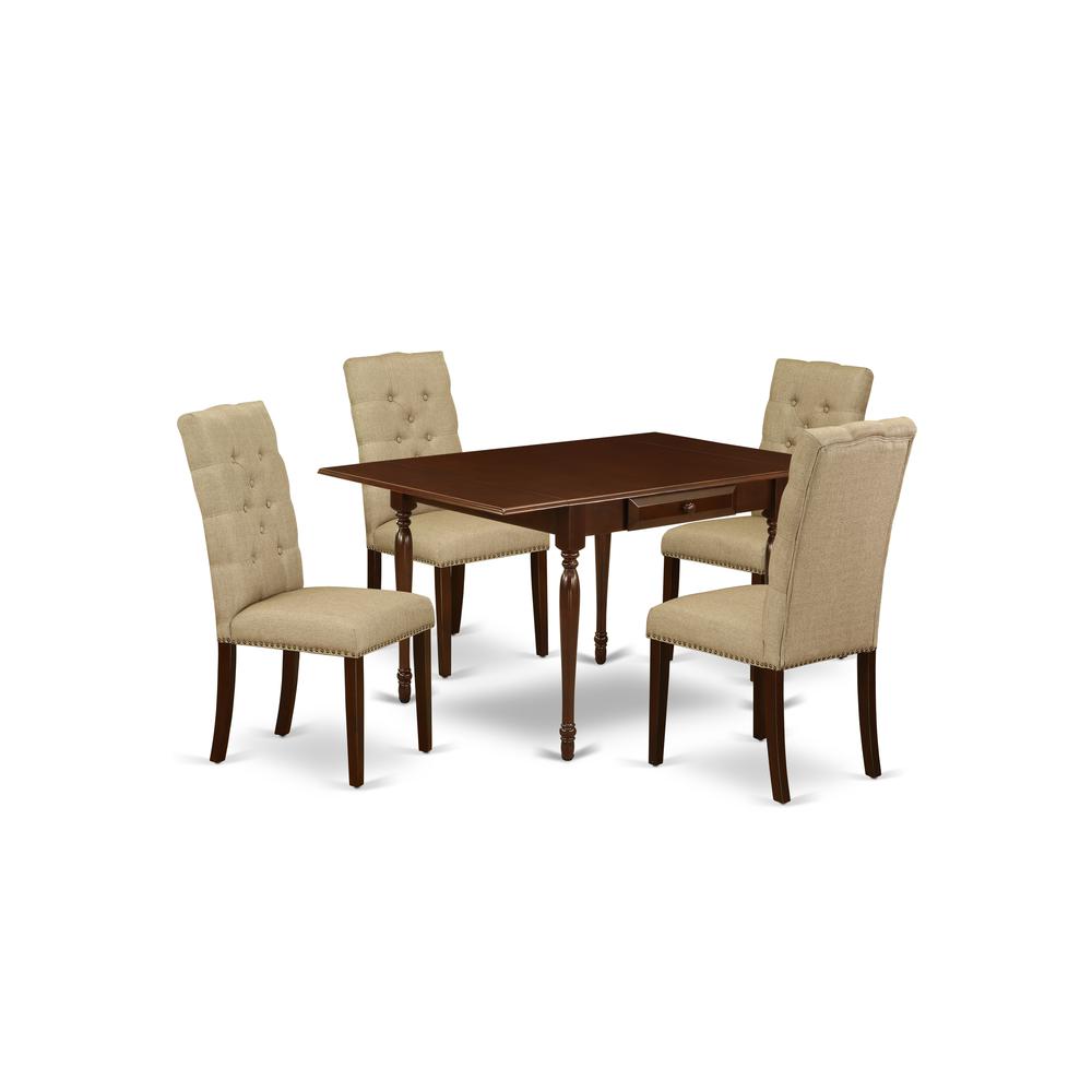 Dining Room Set Mahogany, MZEL5-MAH-16. Picture 1