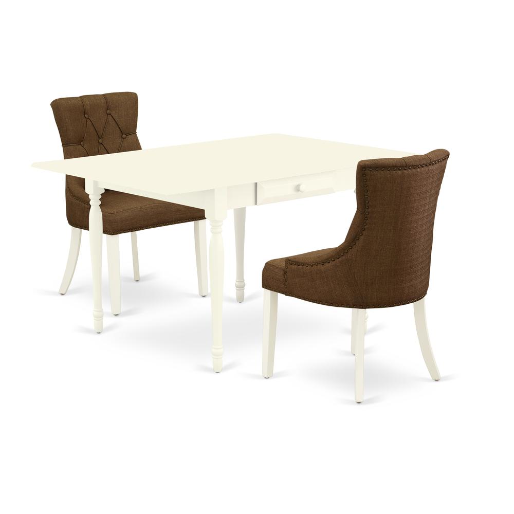 Dining Room Set Linen White, MZFR3-LWH-18. Picture 1