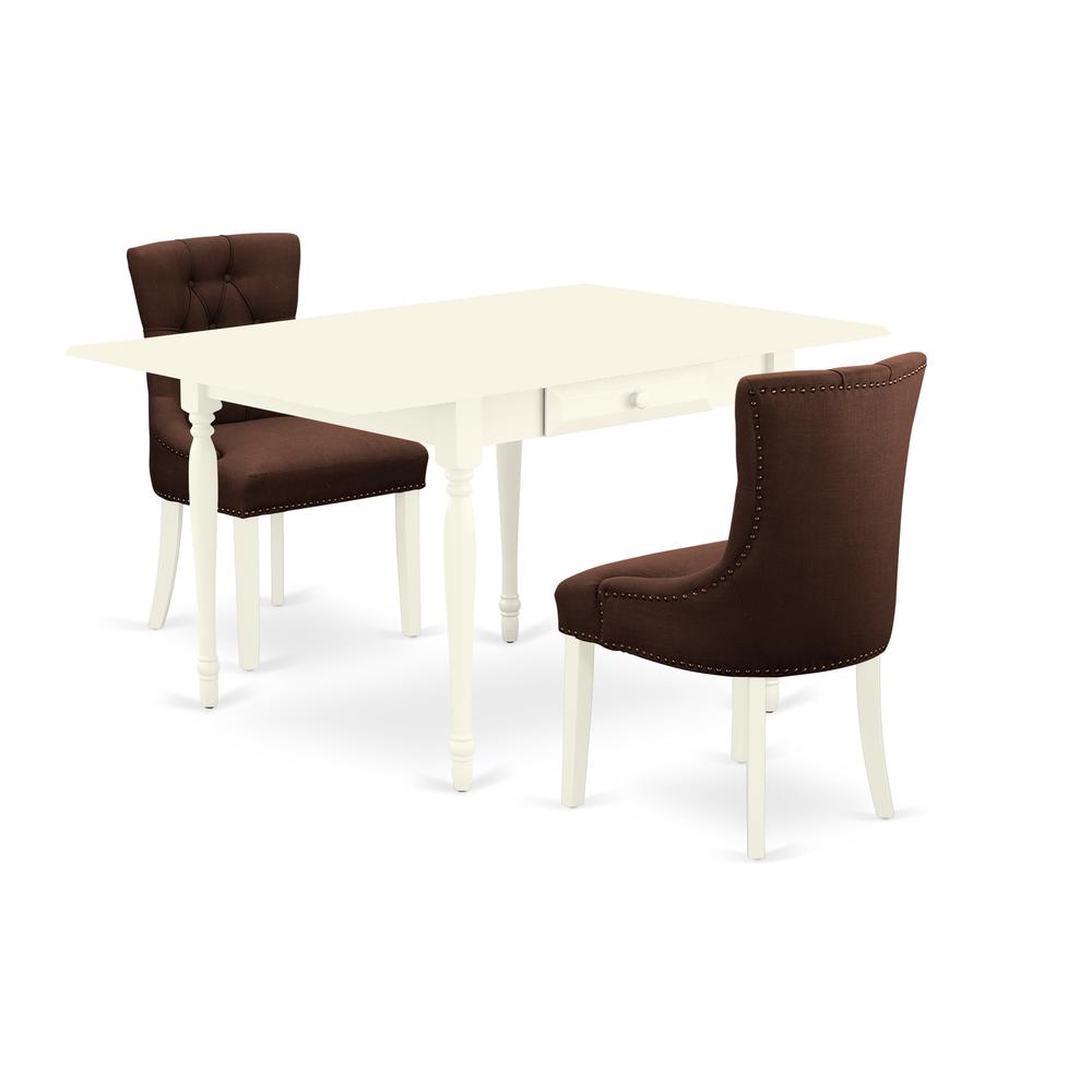 Dining Room Set Linen White, MZFR3-LWH-19. Picture 1