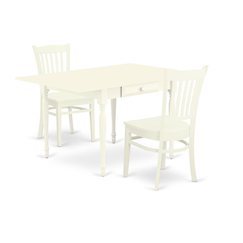 Dining Room Set Linen White, MZGR3-LWH-W. Picture 1