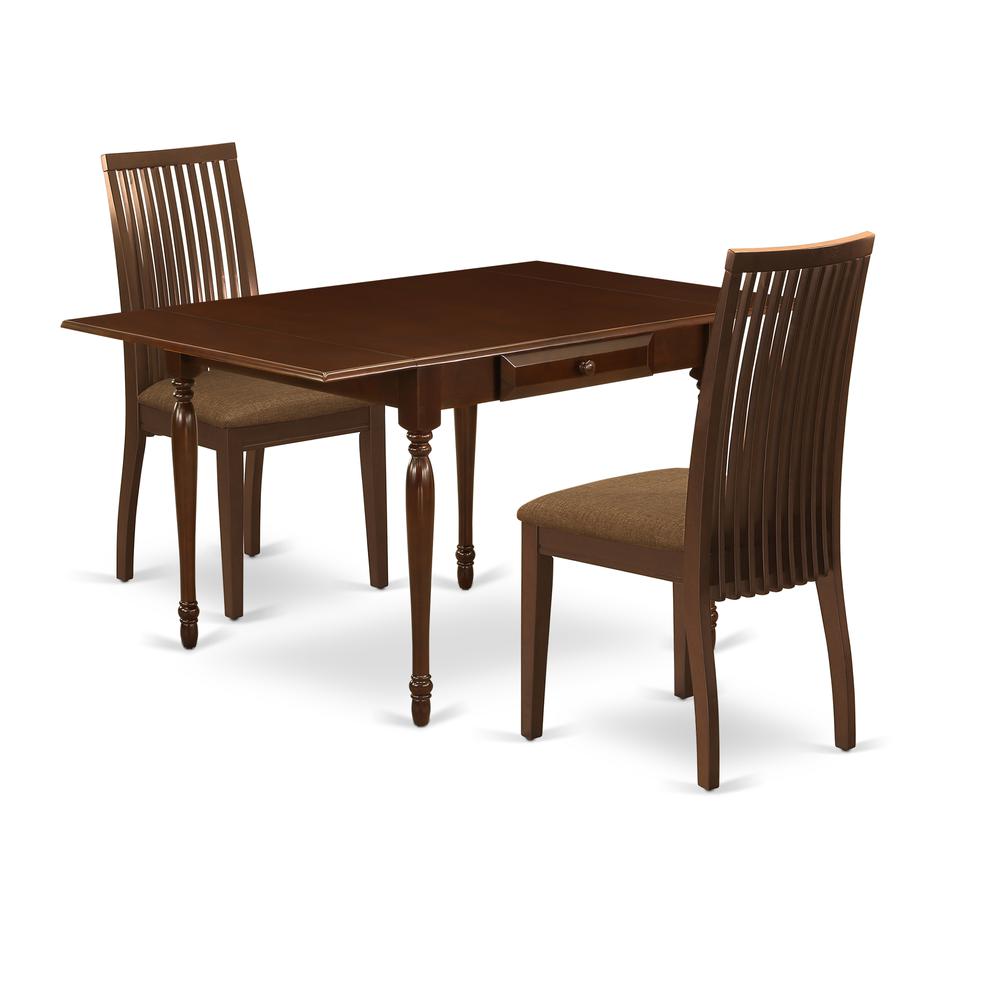 Dining Room Set Mahogany, MZIP3-MAH-C. Picture 1