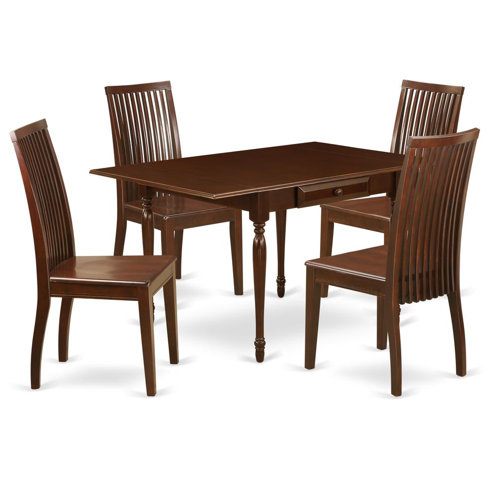 Dining Room Set Mahogany, MZIP5-MAH-W. Picture 1