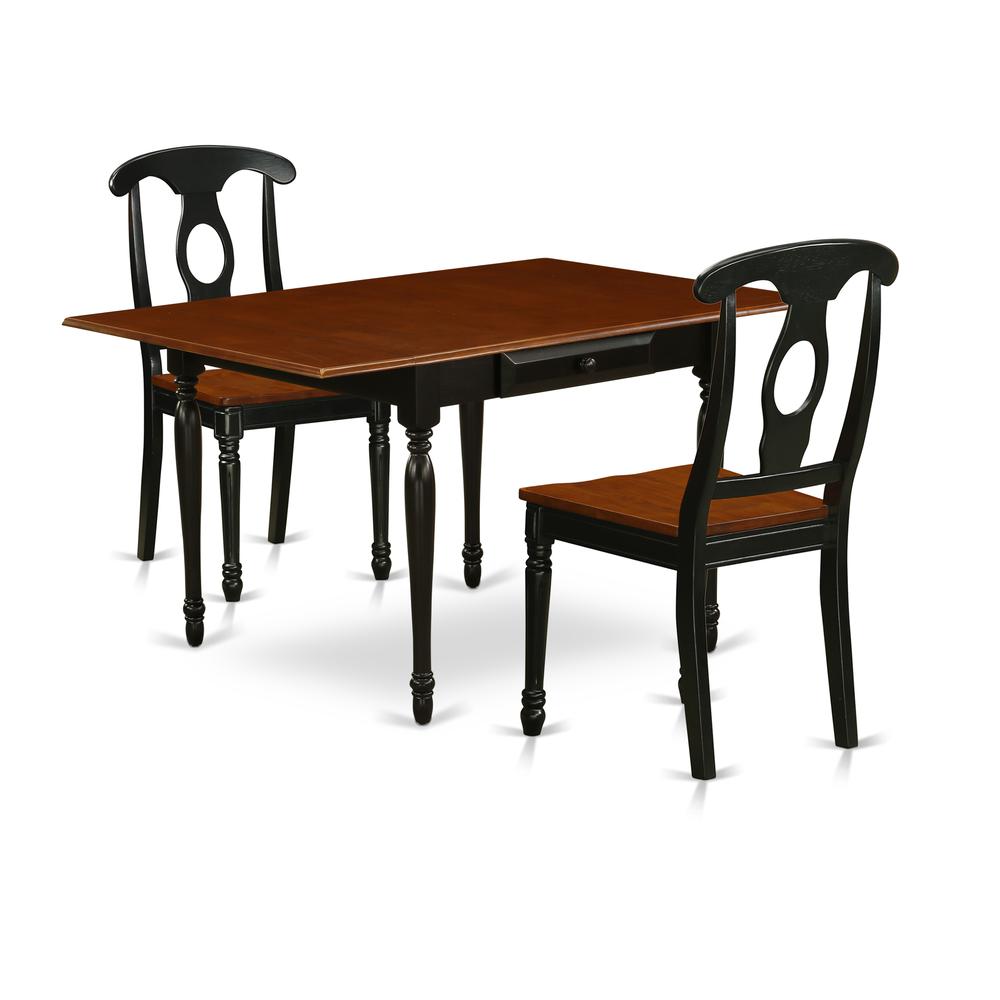 Dining Room Set Black & Cherry, MZKE3-BCH-W. Picture 1