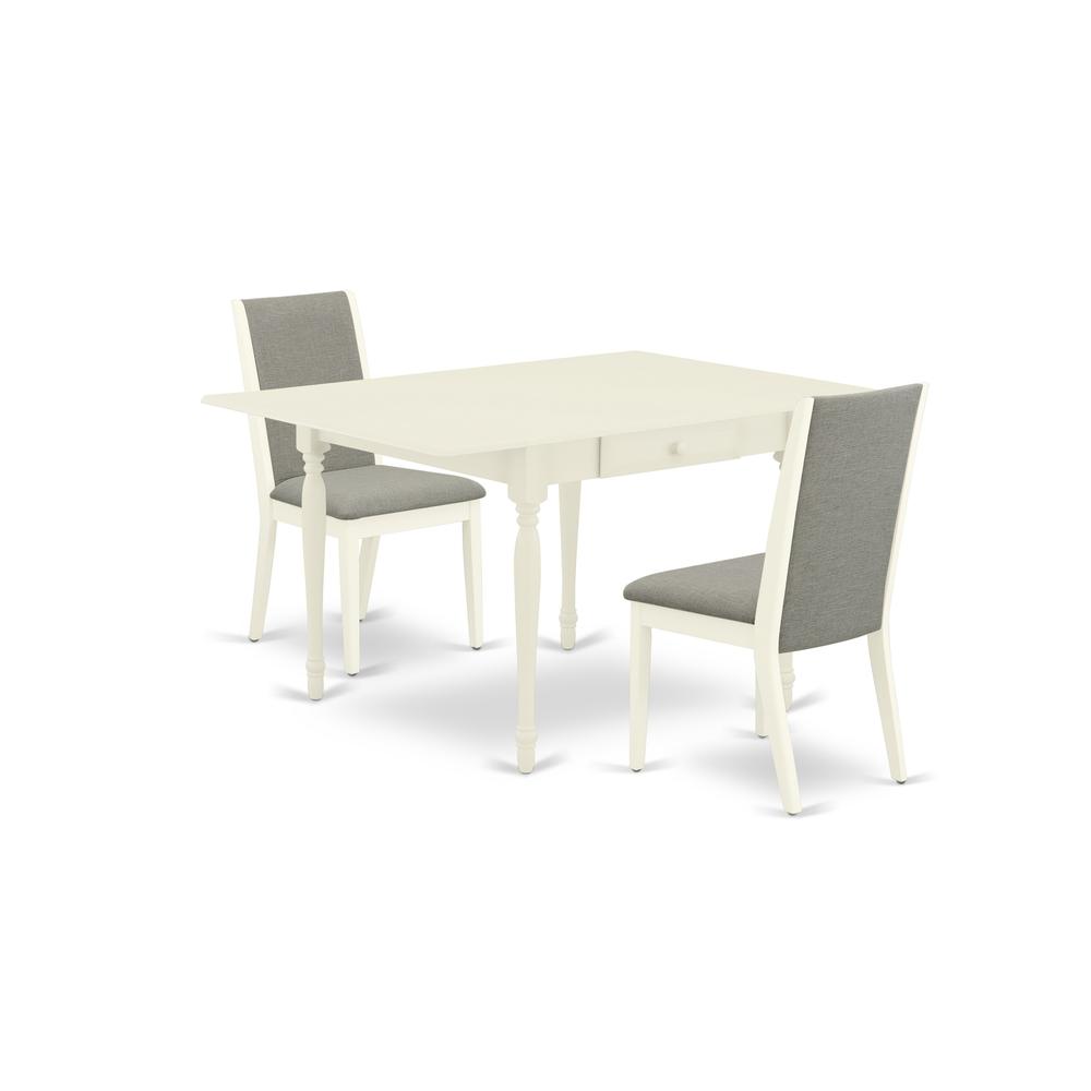 Dining Room Set Linen White, MZLA3-LWH-06. Picture 1