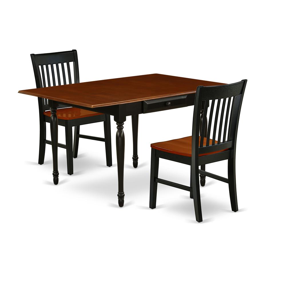 Dining Room Set Black & Cherry, MZNO3-BCH-W. Picture 1