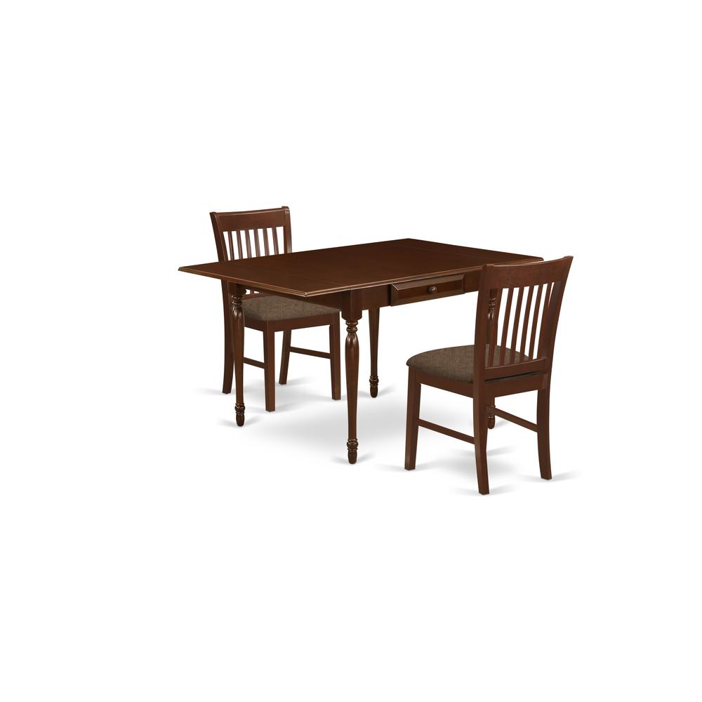 Dining Room Set Mahogany, MZNO3-MAH-C. Picture 1