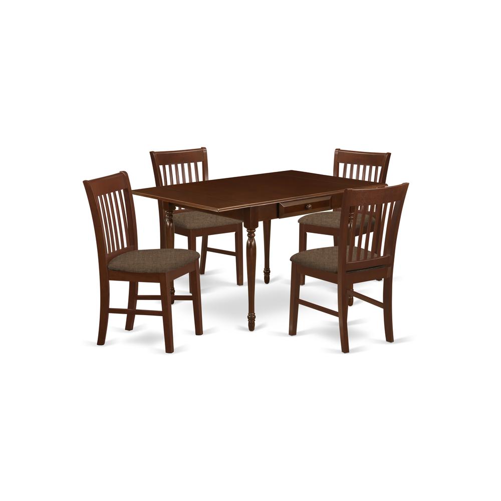 Dining Room Set Mahogany, MZNO5-MAH-C. Picture 1