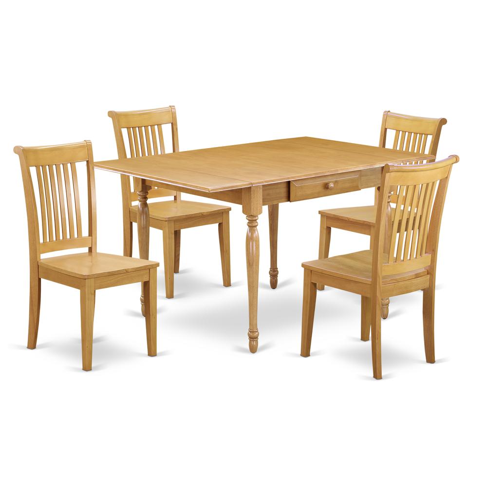 Dining Room Set Oak, MZPO5-OAK-W. Picture 1