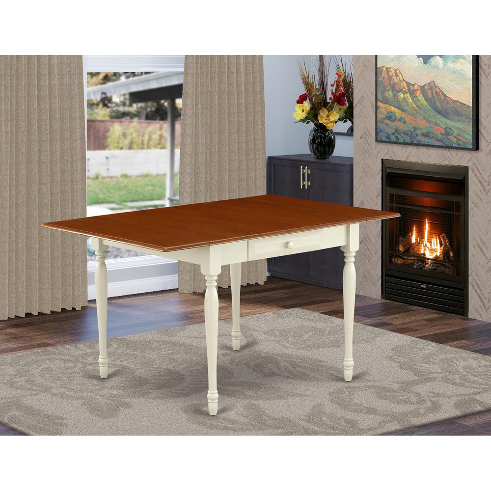 Dining Table Buttermilk & Cherry, MZT-WHI-T. Picture 2
