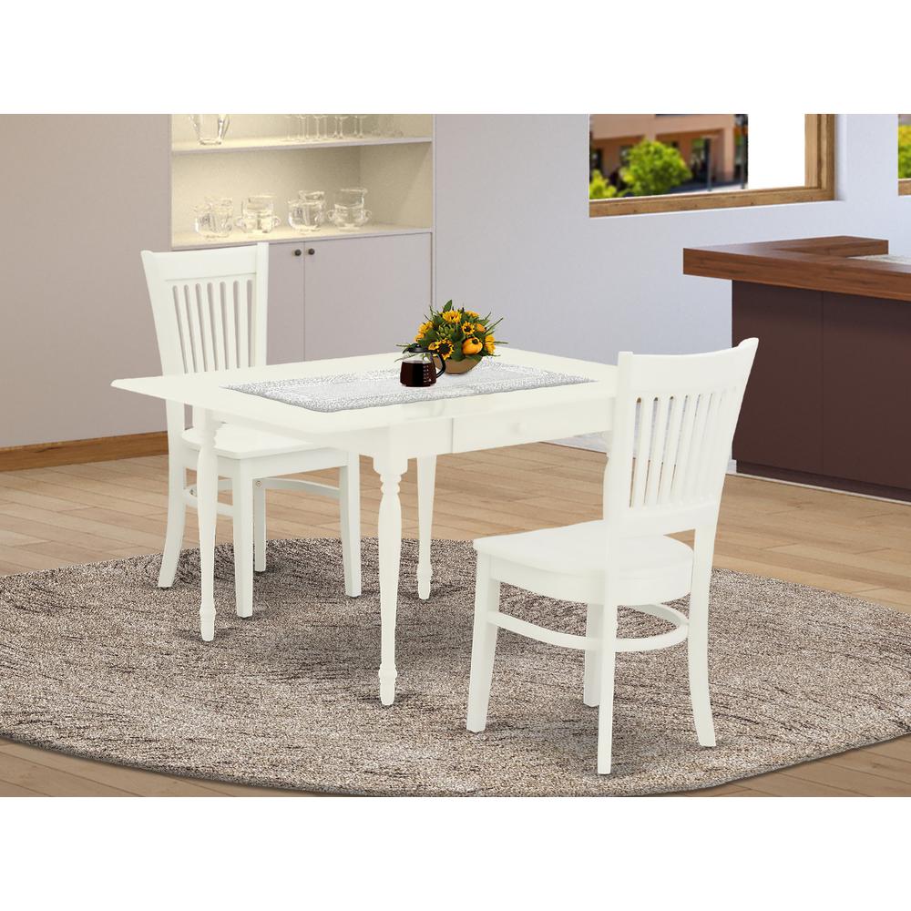 Dining Table- Dining Chairs, MZVA3-LWH-W. Picture 4