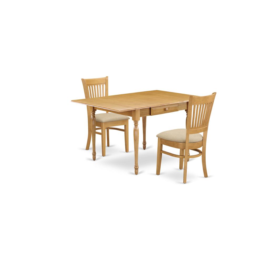 Dining Room Set Oak, MZVA3-OAK-C. Picture 1