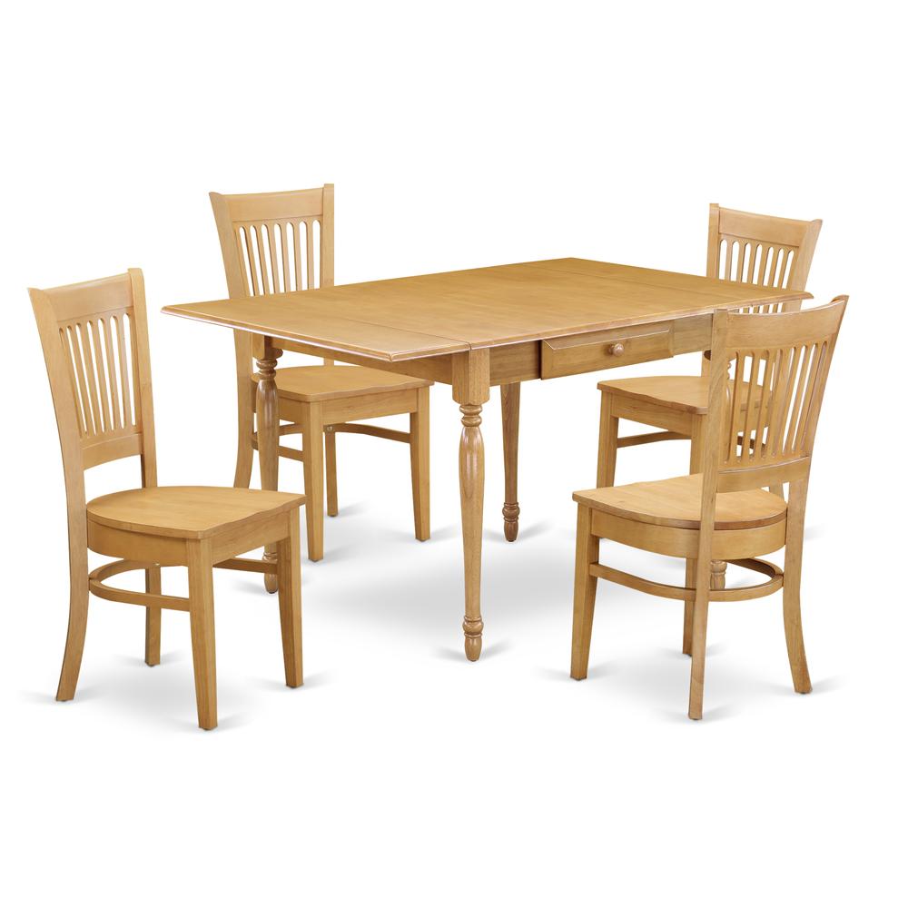 Dining Room Set Oak, MZVA5-OAK-W. Picture 1