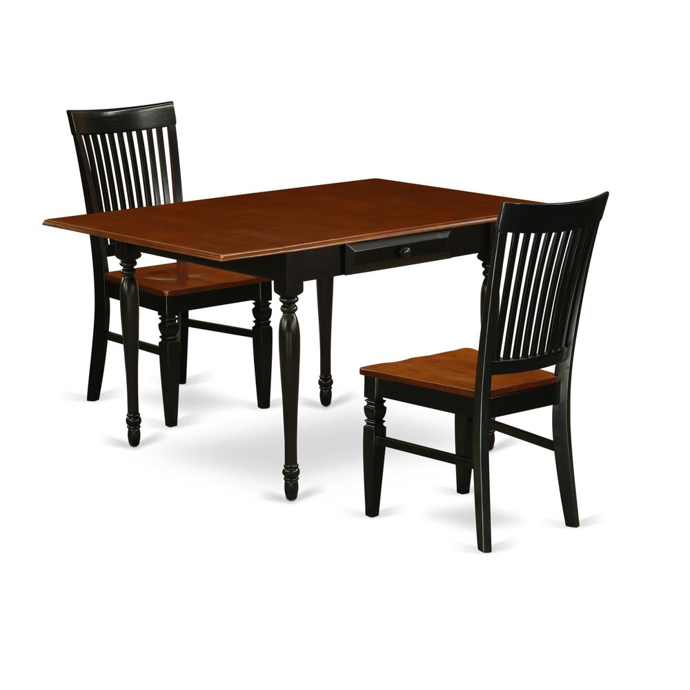 Dining Room Set Black & Cherry, MZWE3-BCH-W. Picture 1
