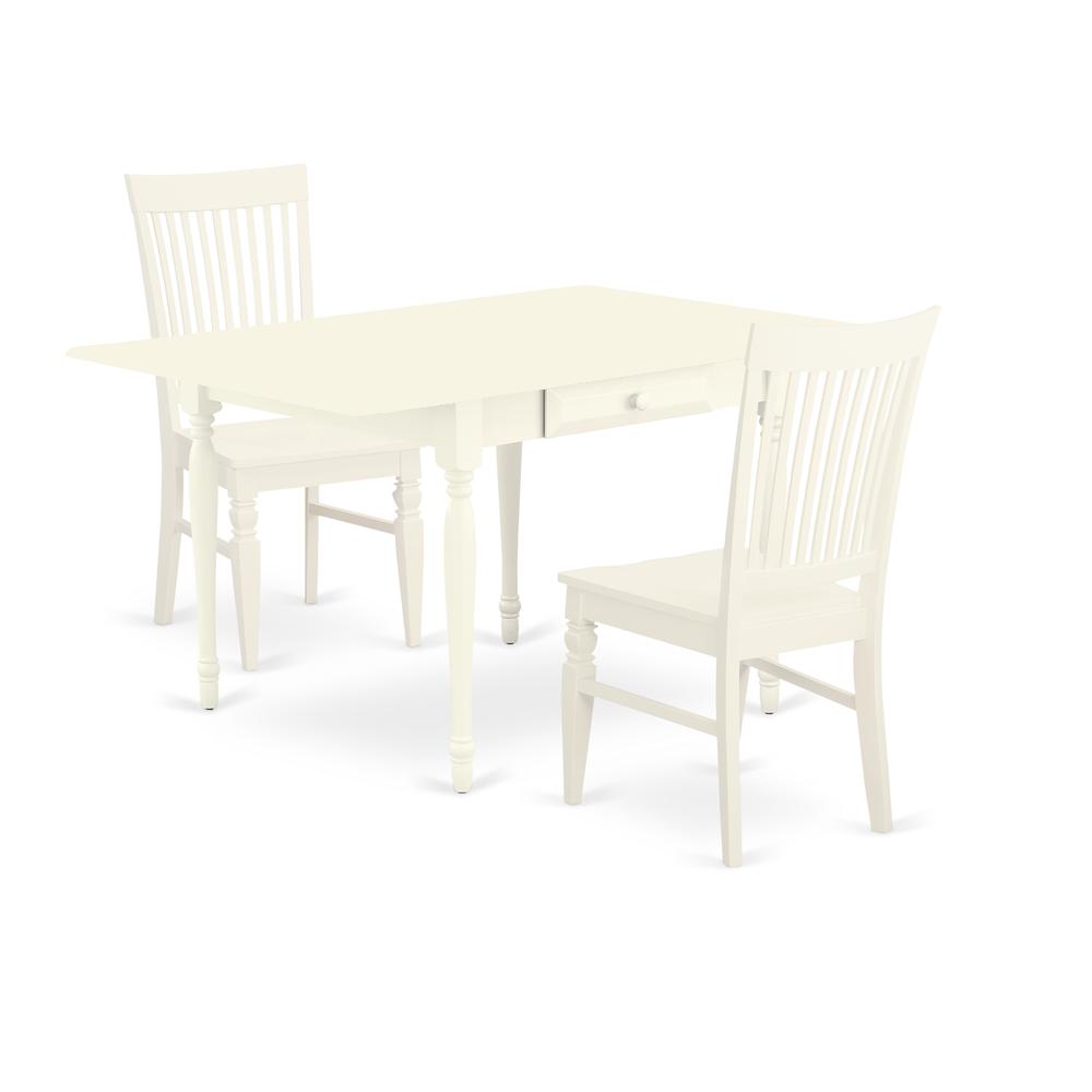 Dining Room Set Linen White, MZWE3-LWH-W. Picture 1