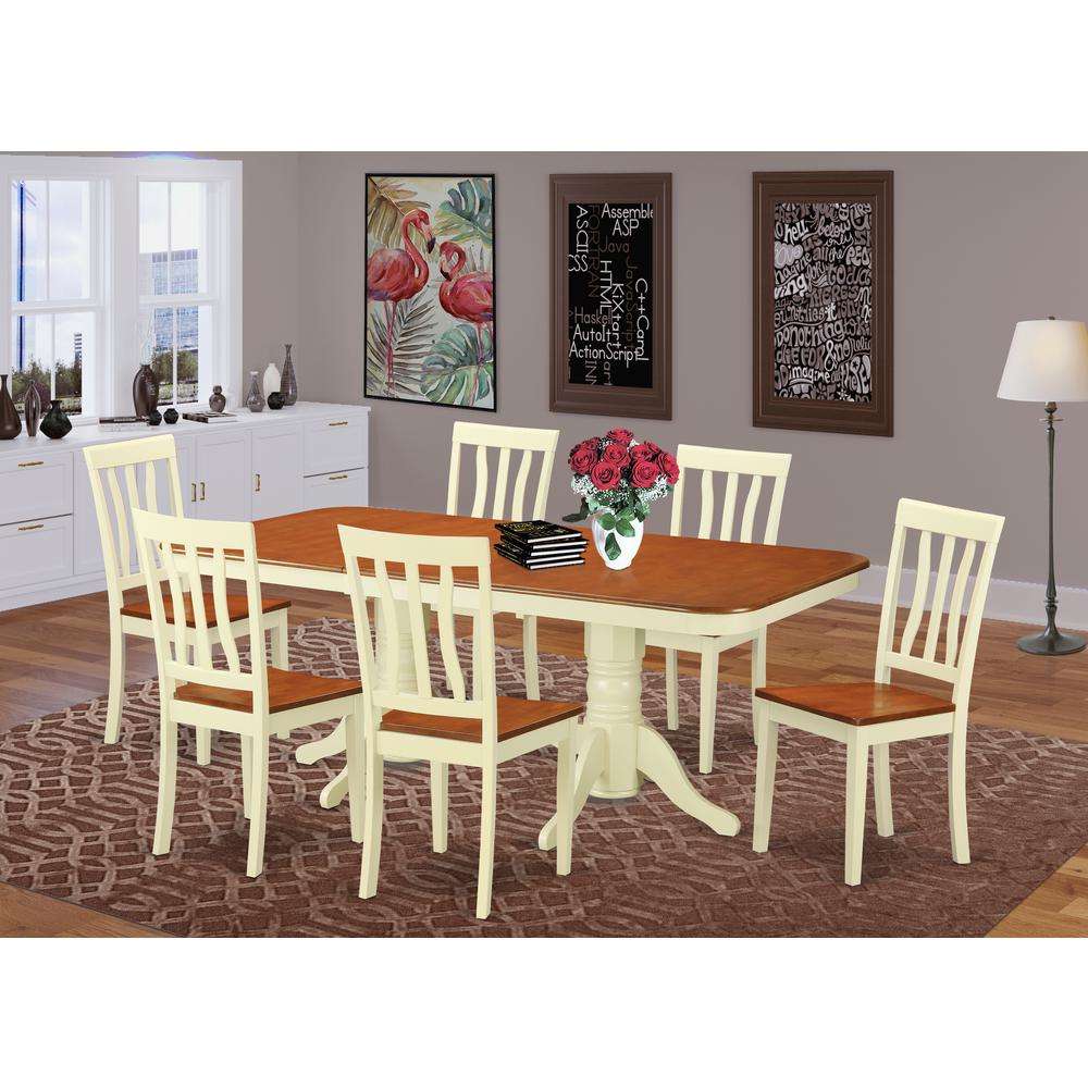 7  Pc  Dining  room  set  -Kitchen  dinette  Table  and  6  Dining  Chairs. Picture 4