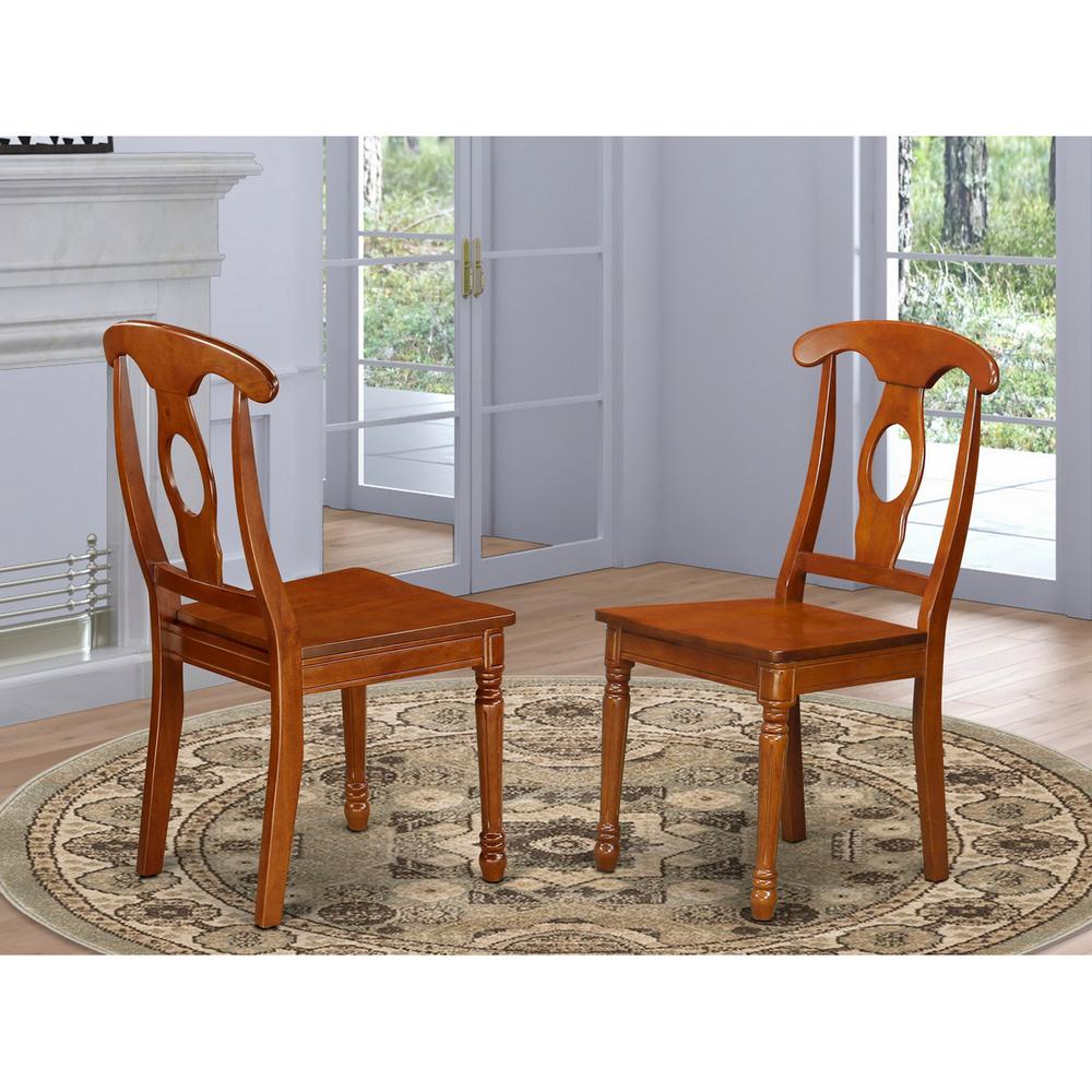 Napoleon  styled  chair  with  wood  seat,  Set  of  2. Picture 2