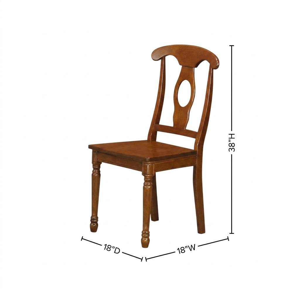Napoleon-Style Solid Wood Dining Chair for Kitchen or Dining Room, Set of 2. Picture 6