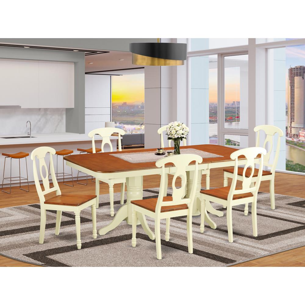 7  Pc  Dining  room  set  for  6-Dining  Table  with  Leaf  and  6  Dining  Chairs.. Picture 4