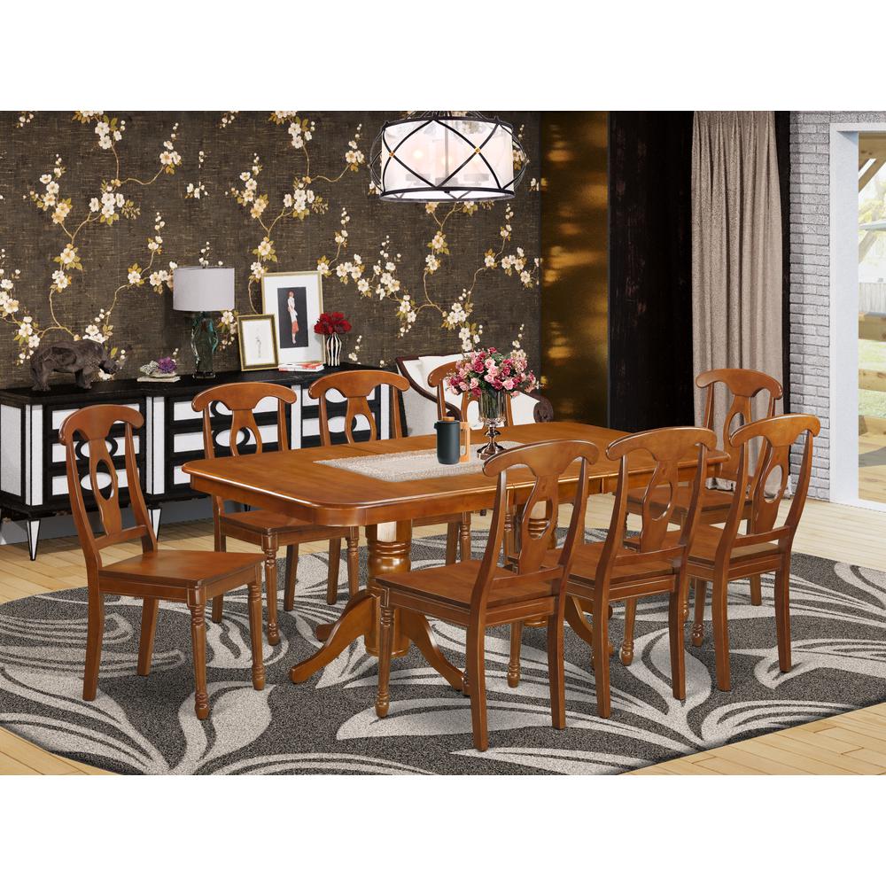 9  Pc  Dining  room  set  Table  with  Leaf  and  8  Dining  Chairs. Picture 4