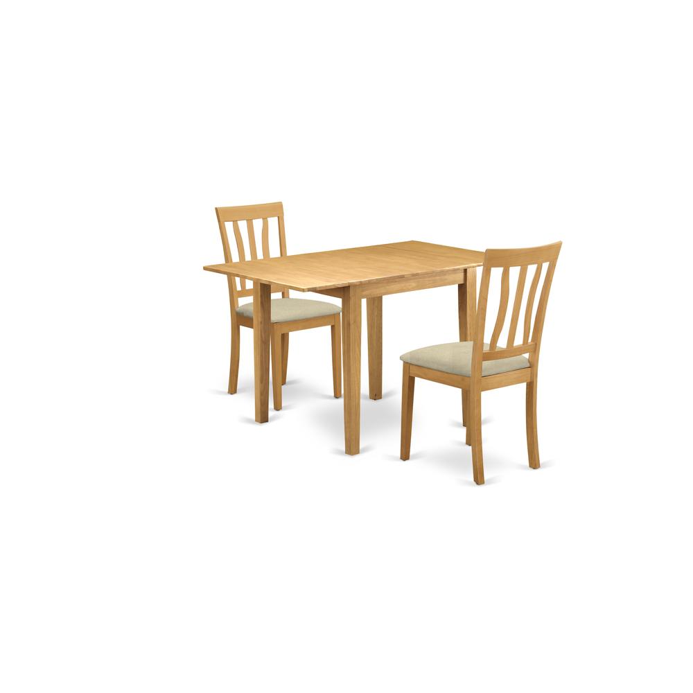 Dining Room Set Oak, NDAN3-OAK-C. Picture 1