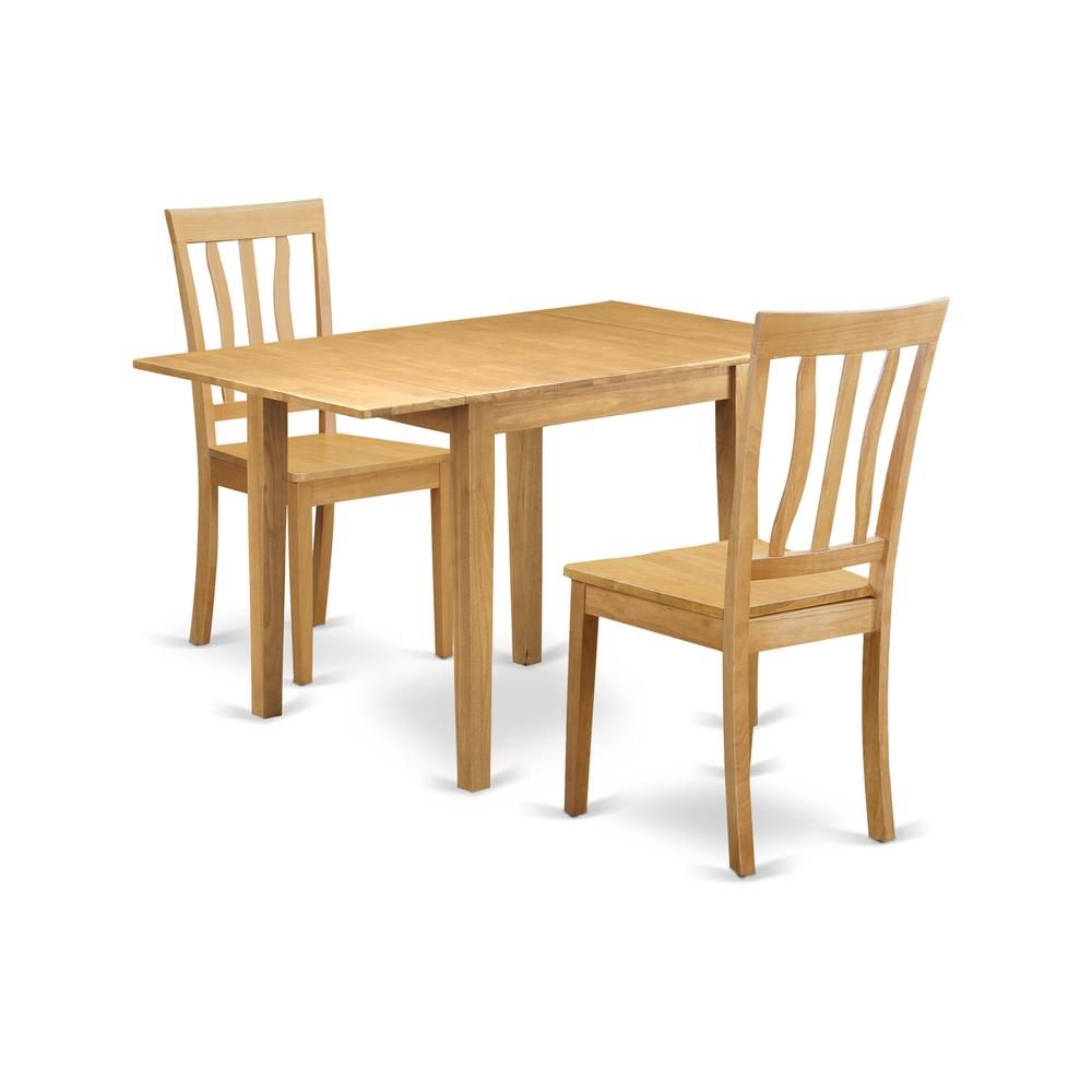 Dining Room Set Oak, NDAN3-OAK-W. Picture 1
