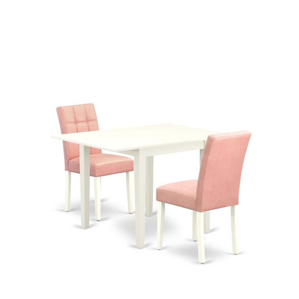 3 Piece Mid-Century Dining Table Set consists A Wooden Table. Picture 1