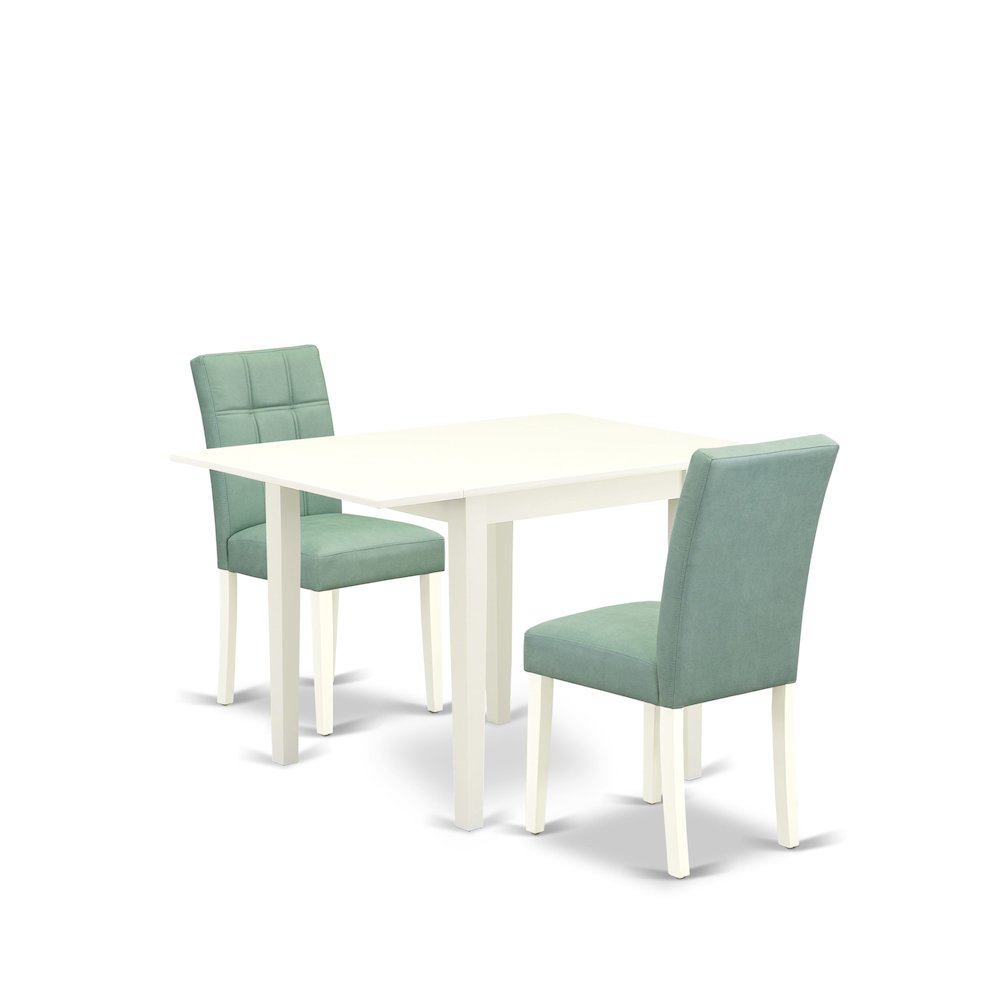 3 Piece Modern Dining Set consists A Kitchen Table. Picture 1
