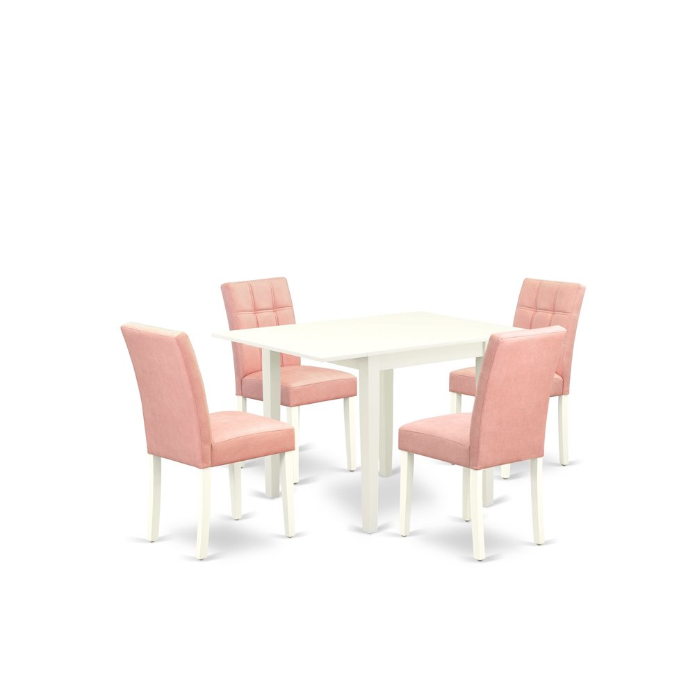 5 Piece Kitchen Table Set contain A Wood Table. Picture 1