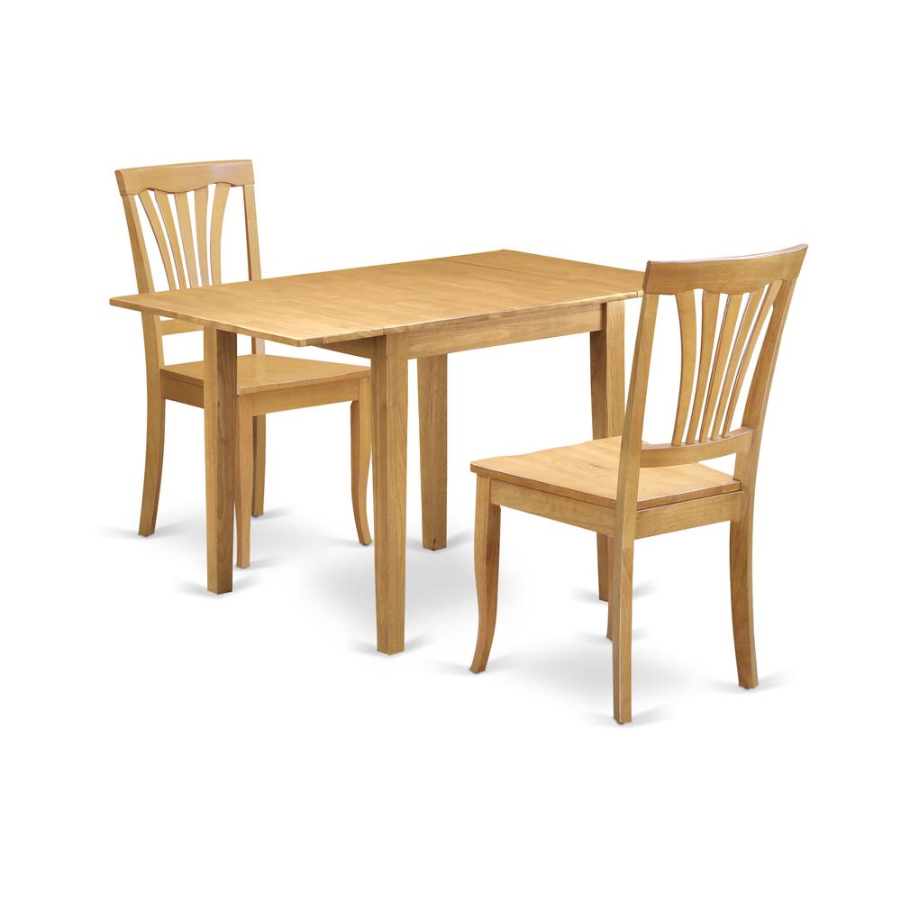 Dining Room Set Oak, NDAV3-OAK-W. Picture 1