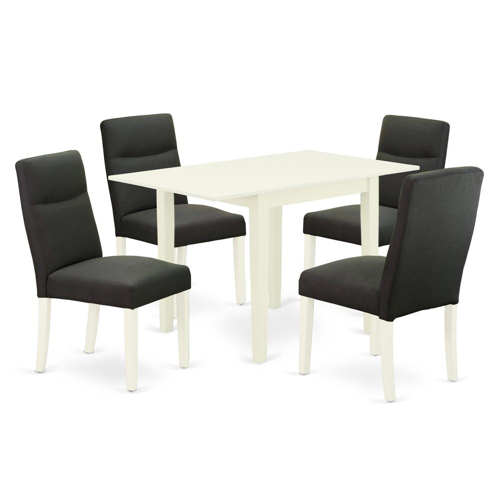 Dining Room Set Linen White, NDBE5-LWH-20. Picture 1